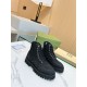 Gucci Ankle Boots Jumbo GG Lace Up