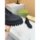 Gucci Ankle Boots Jumbo GG Lace Up