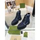 Gucci Ankle Boots Jumbo GG Lace Up