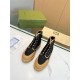 Gucci Ankle Boots Jumbo GG Lace Up