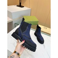 Gucci Ankle Boots Jumbo GG Elastic