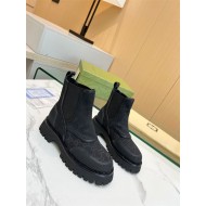 Gucci Ankle Boots Jumbo GG Elastic