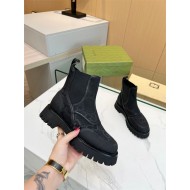 Gucci Ankle Boots Jumbo GG Elastic