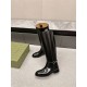 Gucci SLIM HORSEBIT BOOT shiny leather