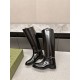 Gucci SLIM HORSEBIT BOOT shiny leather