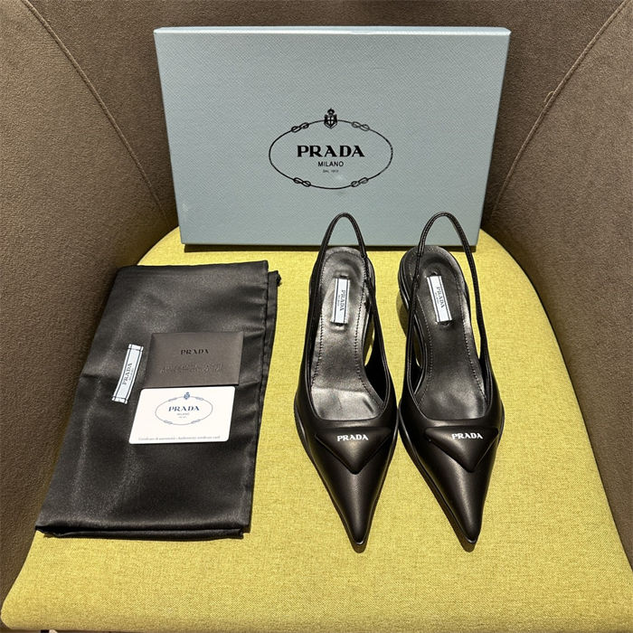 Prada Slingback Pumps 50MM Lambskin