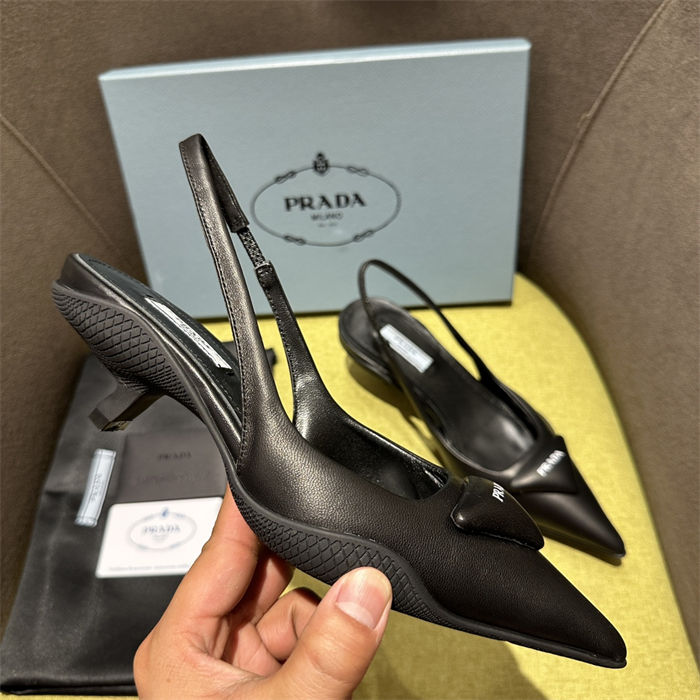 Prada Slingback Pumps 50MM Lambskin