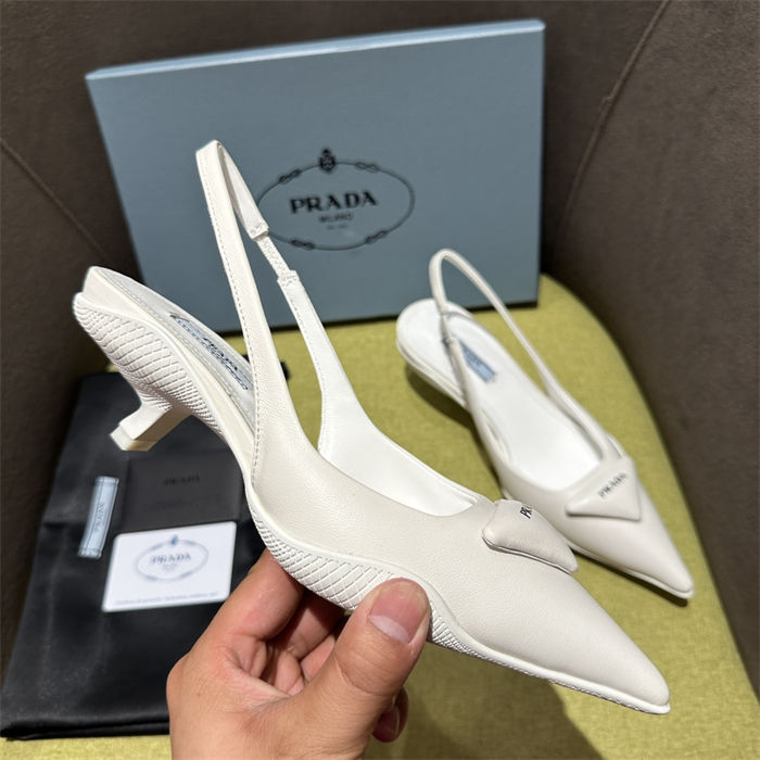 Prada Slingback Pumps 50MM Lambskin