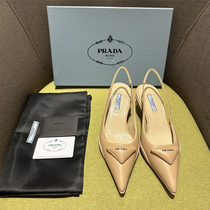 Prada Slingback Pumps 50MM Lambskin