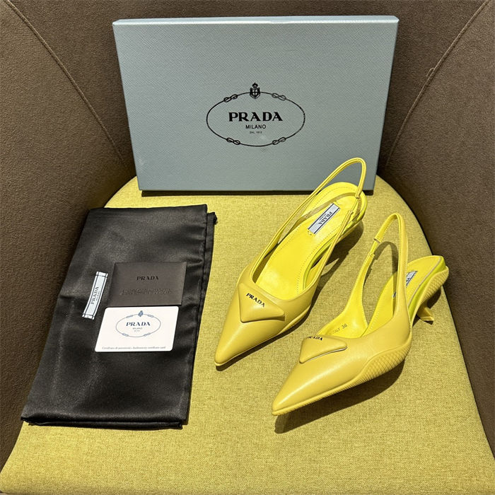 Prada Slingback Pumps 50MM Lambskin