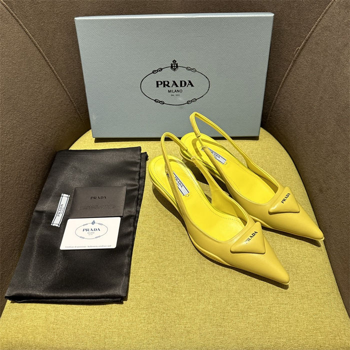 Prada Slingback Pumps 50MM Lambskin