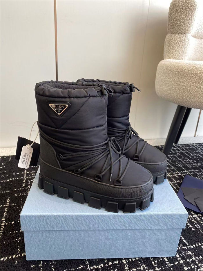 Prada Re-Nylon gabardine après-ski boots