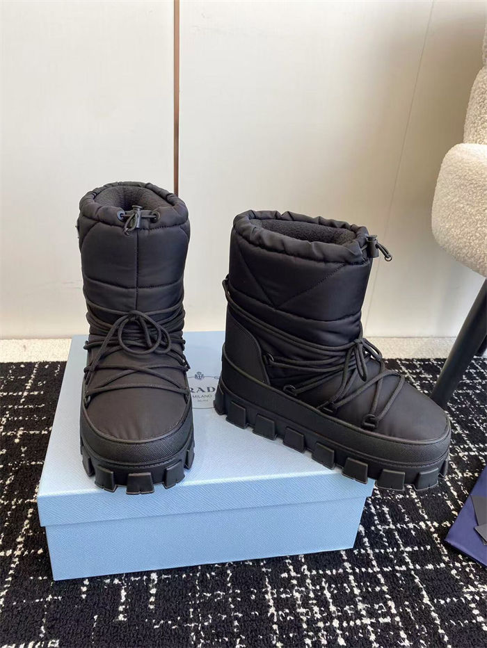 Prada Re-Nylon gabardine après-ski boots