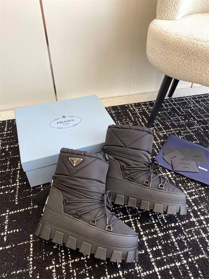 Prada Re-Nylon gabardine après-ski boots