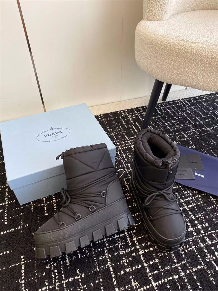 Prada Re-Nylon gabardine après-ski boots