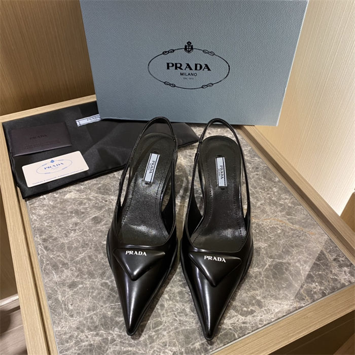 Prada Slingback Pumps 50MM Brushed