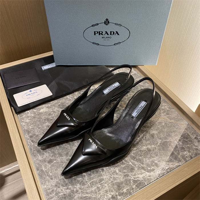 Prada Slingback Pumps 50MM Brushed