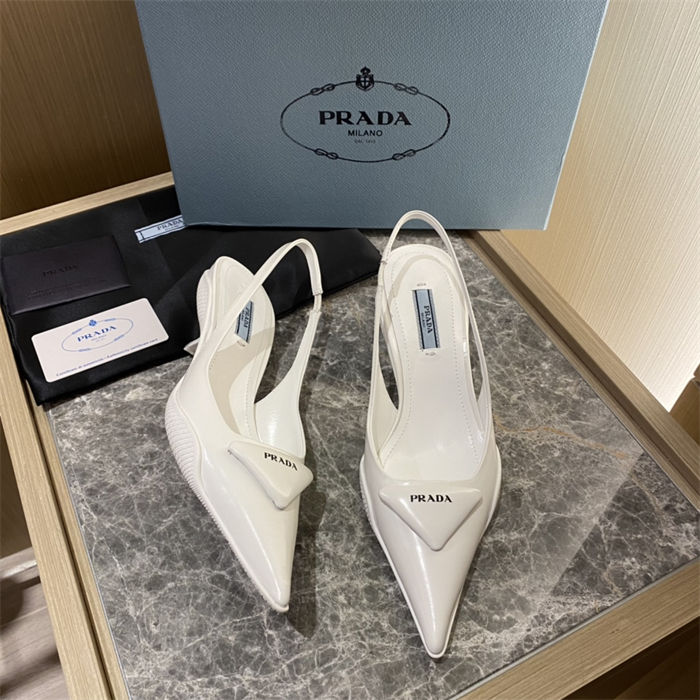 Prada Slingback Pumps 50MM Brushed