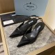 Prada Slingback Pumps 50MM Satin