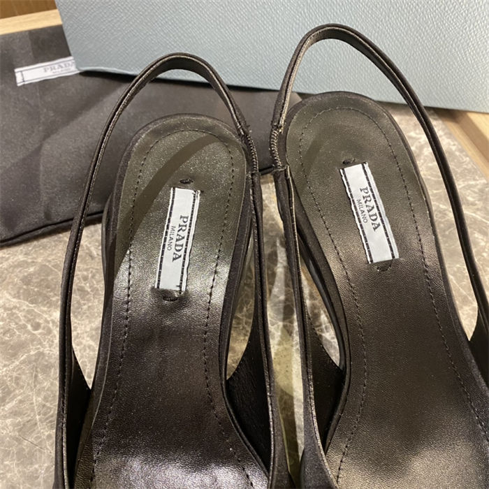 Prada Slingback Pumps 50MM Satin