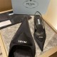 Prada Slingback Pumps 50MM Satin