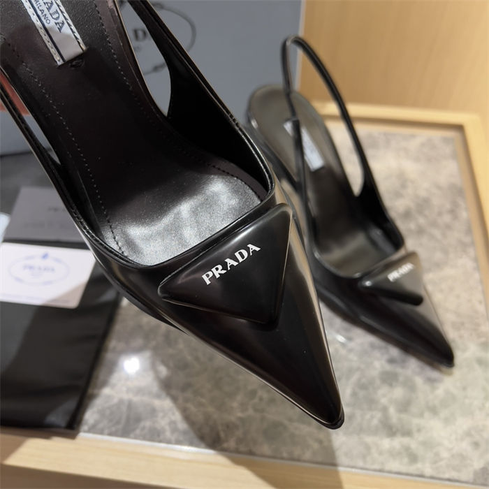 Prada Slingback Pumps 90MM Brushed