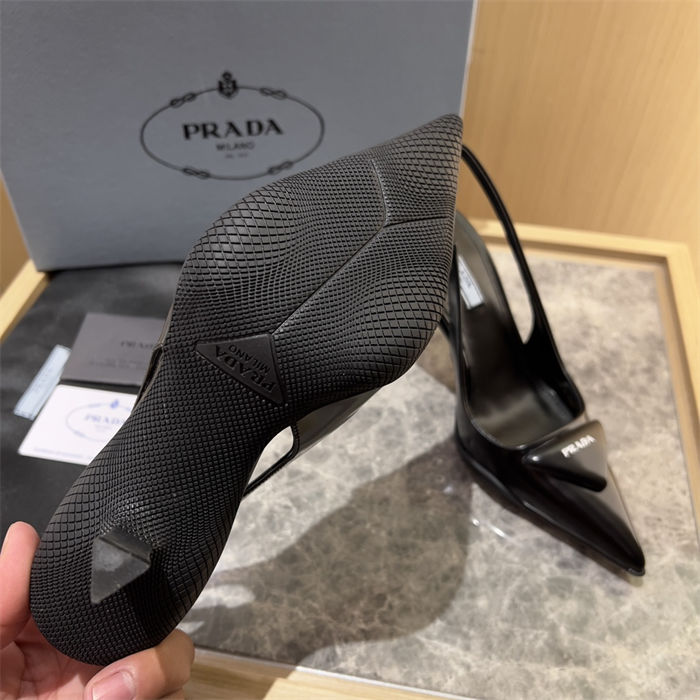 Prada Slingback Pumps 90MM Brushed