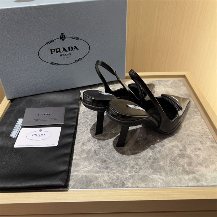 Prada Slingback Pumps 90MM Brushed