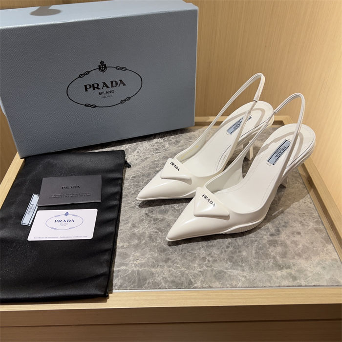 Prada Slingback Pumps 90MM Brushed