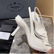 Prada Slingback Pumps 90MM Brushed