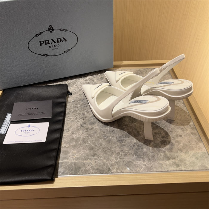 Prada Slingback Pumps 90MM Brushed