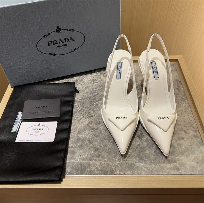 Prada Slingback Pumps 90MM Brushed