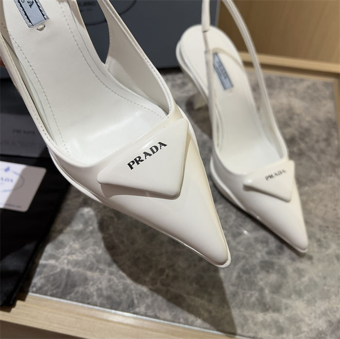 Prada Slingback Pumps 90MM Brushed