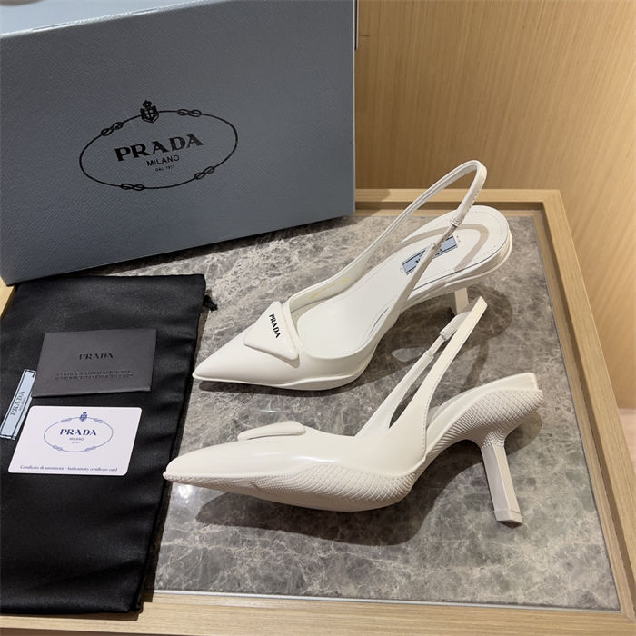 Prada Slingback Pumps 90MM Brushed