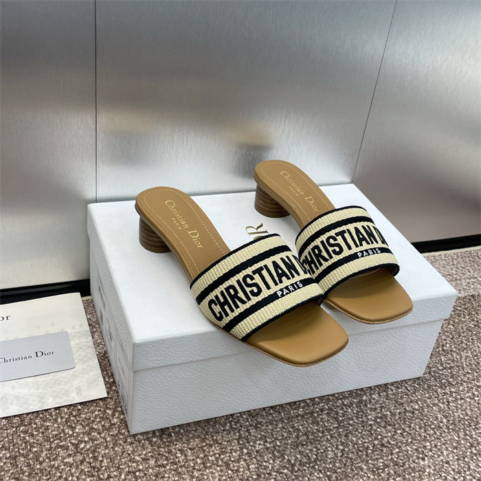 Dior Dway Slide Square Toe