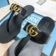 Gucci WOMEN'S THONG SANDAL WITH DOUBLE G