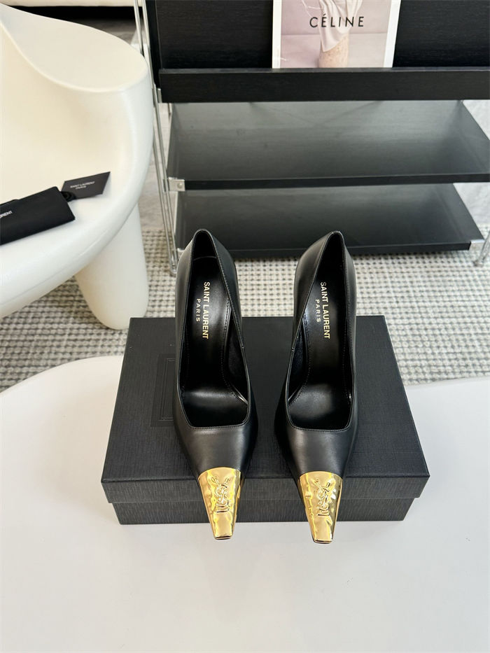 Saint Laurent JEANNE PUMPS 100MM IN SMOOTH LEATHER