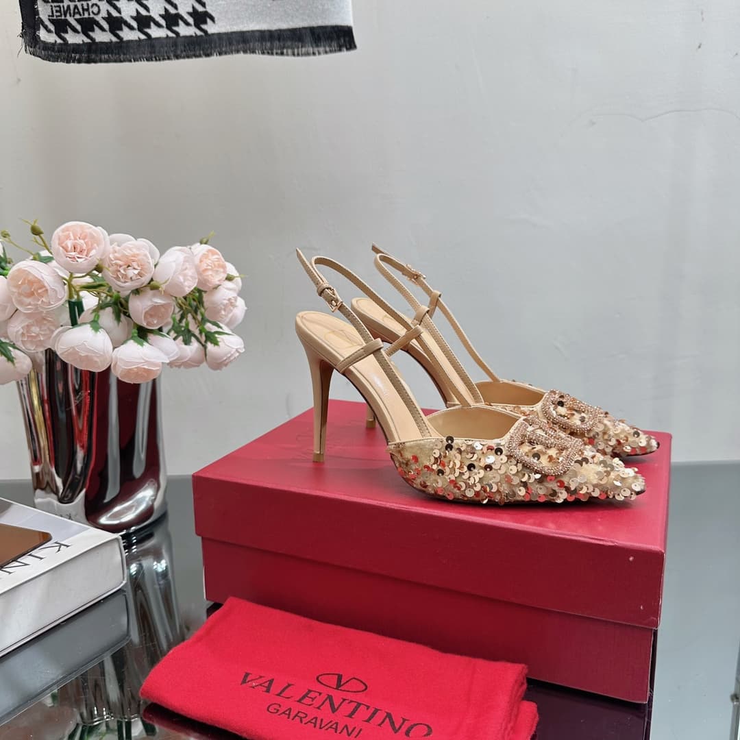 Valentino Slingback Pump Flat/40mm/80mm/100mm